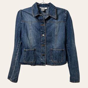 CLIO 90s vintage cropped denim jacket - Small/Medium